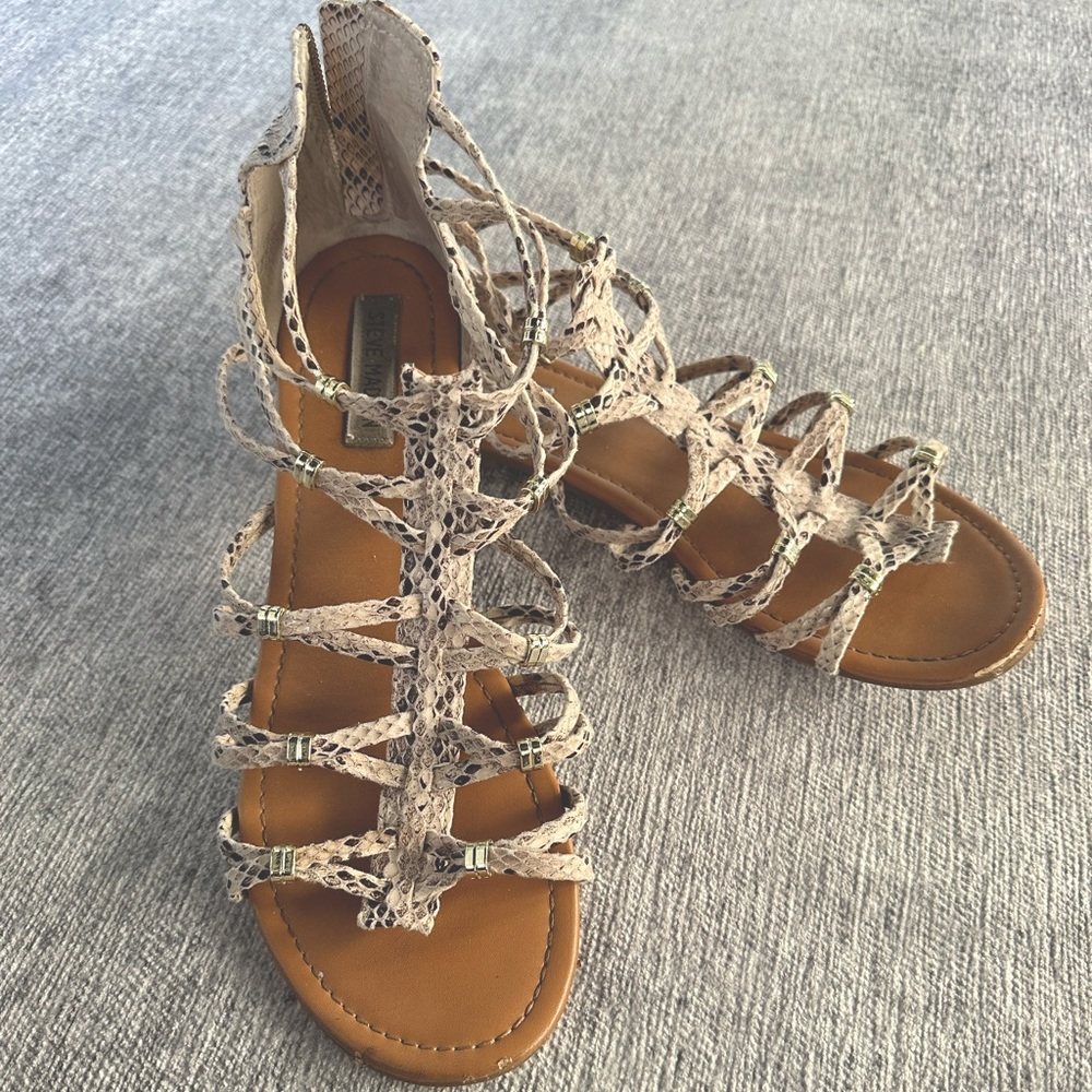 Women’s size 12 Steve Madden snakeskin gladiator sandal